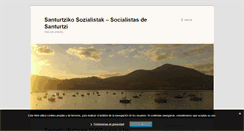 Desktop Screenshot of partidosocialistasanturtzi.com