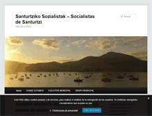 Tablet Screenshot of partidosocialistasanturtzi.com